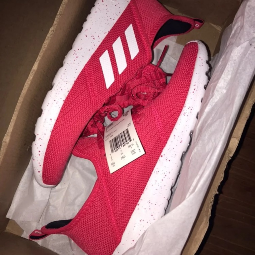 Red Adidas Cloudfoam Sneakers